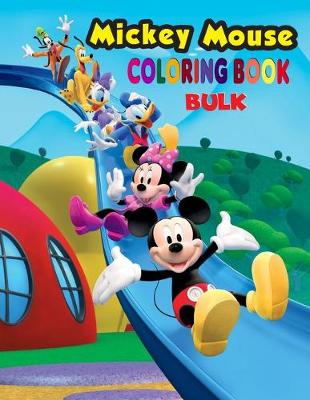 Book cover for Mickey Mouse Coloring Book Bulk.