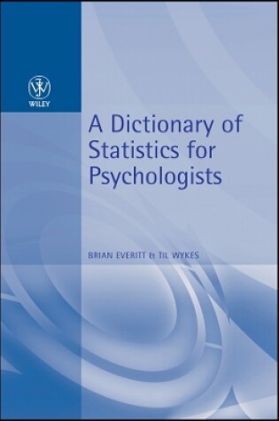 Cover of A Dictionary of Statistics for Psychologists