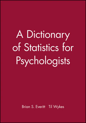 Book cover for A Dictionary of Statistics for Psychologists