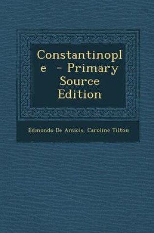 Cover of Constantinople - Primary Source Edition