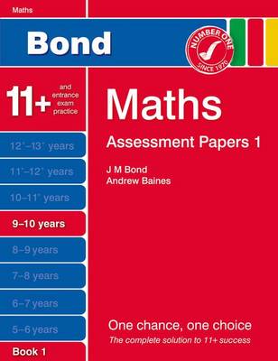 Book cover for Bond Assessment Papers Maths 9-10 Years Book 1