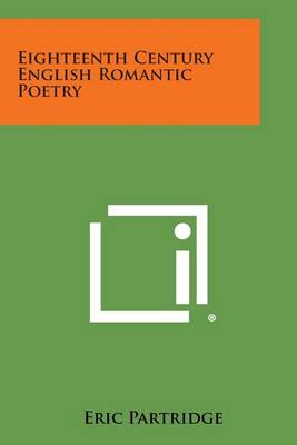 Book cover for Eighteenth Century English Romantic Poetry