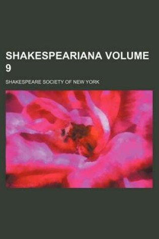 Cover of Shakespeariana Volume 9