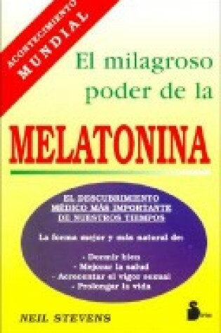 Cover of El Milagroso Poder de La Melatonina