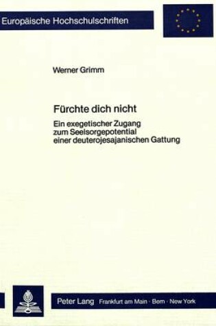 Cover of Fuerchte Dich Nicht