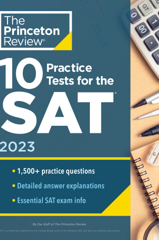 Cover of 10 Practice Tests for the SAT, 2023