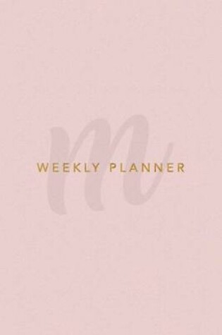 Cover of M Weekly Planner