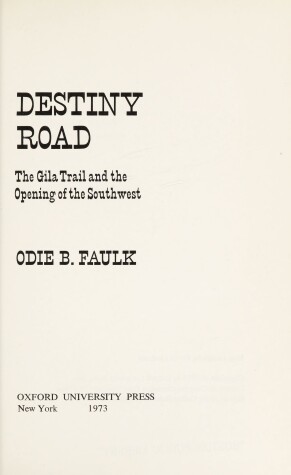 Book cover for Destiny Road