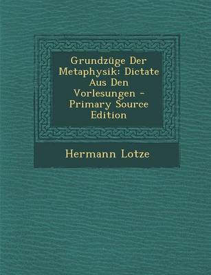 Book cover for Grundzuge Der Metaphysik