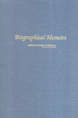 Cover of Biographical Memoirs V.82