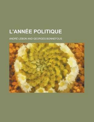 Book cover for L'Annee Politique