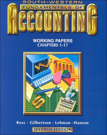 Book cover for Working Papers Chapters 1-17 for Fundamentals of Accounting
