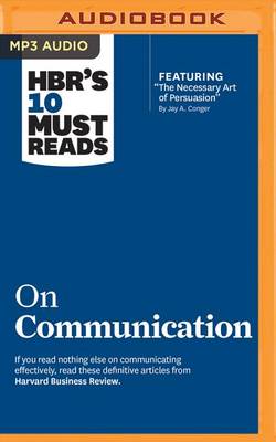 Book cover for Hbr's 10 Must Reads on Communication