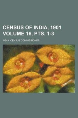 Cover of Census of India, 1901 Volume 16, Pts. 1-3