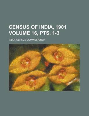 Book cover for Census of India, 1901 Volume 16, Pts. 1-3