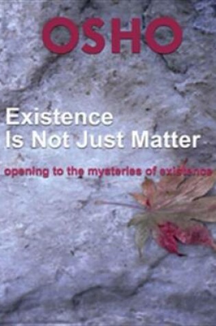 Cover of Existence Is Not Just Matter