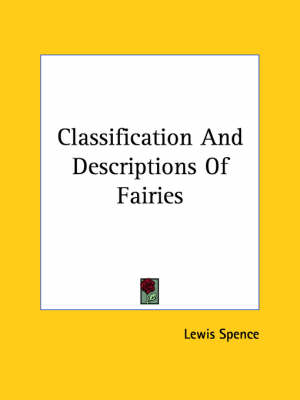 Book cover for Classification and Descriptions of Fairies