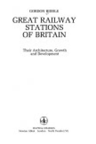 Cover of Great Railway Stations of Britain