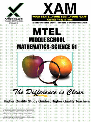Book cover for MTEL Middle School Mathematics/Science 51
