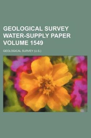 Cover of Geological Survey Water-Supply Paper Volume 1549