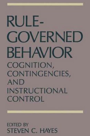 Cover of Rule-Governed Behavior