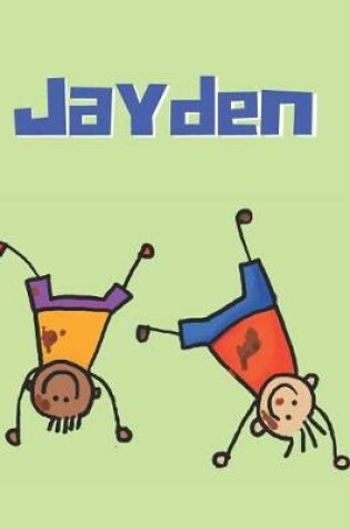 Cover of Jayden Personalized Sketchbook Journal Notebook