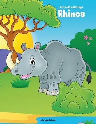 Cover of Livre de coloriage Rhinos 1