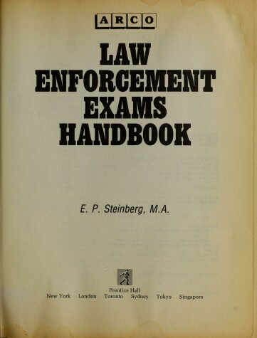 Book cover for Law Enforcement Exams Handbook