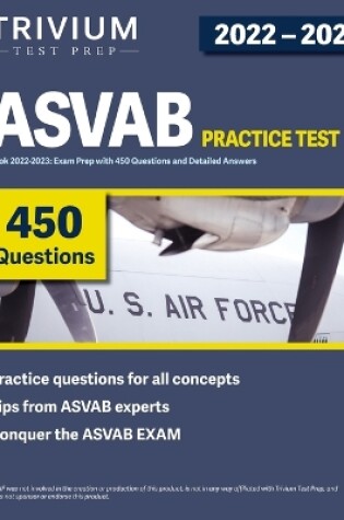 Cover of ASVAB Practice Test Book 2022-2023