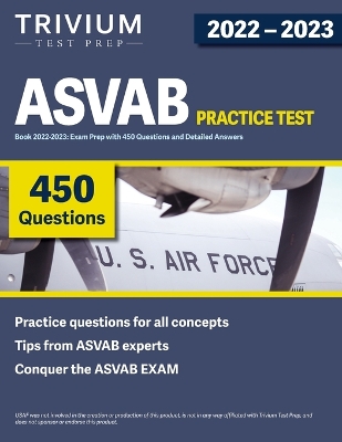 Book cover for ASVAB Practice Test Book 2022-2023