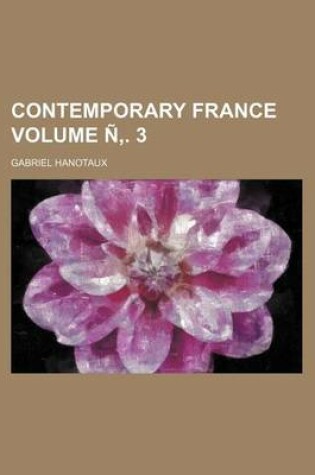 Cover of Contemporary France Volume N . 3