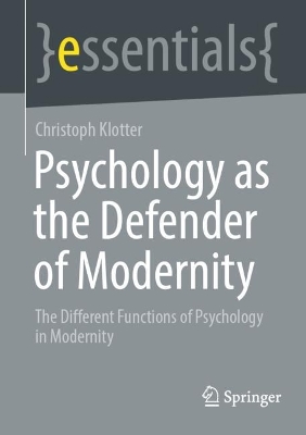 Book cover for Psychology as the Defender of Modernity