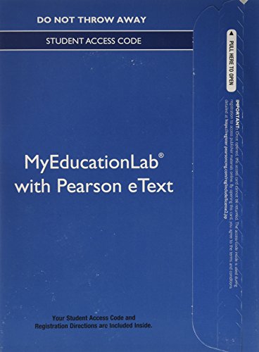 Book cover for NEW MyLab Education with Video-Enhanced Pearson eText -- Standalone Access Card -- for Introduction to Contemporary Special Education