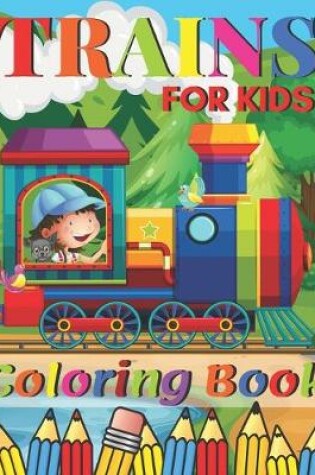 Cover of Trains Coloring Book