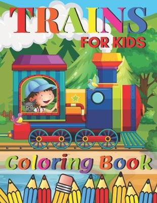 Cover of Trains Coloring Book