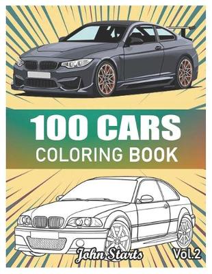 Book cover for 100 Cars Coloring Book