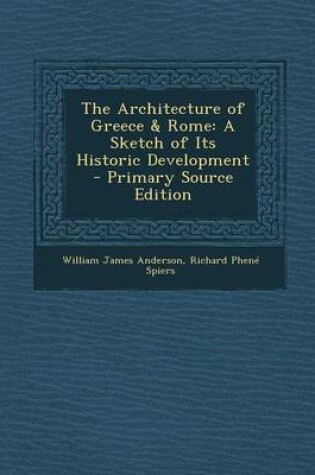 Cover of Architecture of Greece & Rome