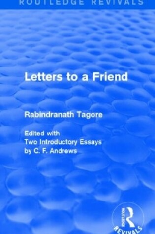 Cover of Letters to a Friend