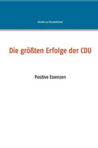 Cover of Die groessten Erfolge der CDU