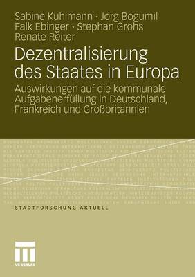 Cover of Dezentralisierung Des Staates in Europa