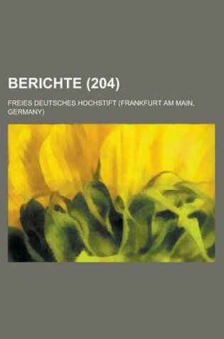 Cover of Berichte (204)