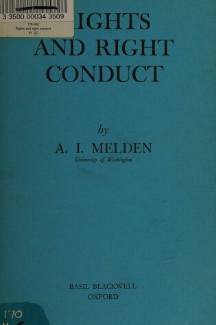 Cover of Rights and Right Conduct