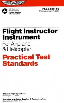 Cover of Flight Instructor Instrument for Airplane & Helicopter Practical Test Standards