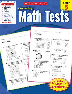 Cover of Scholastic Success with Math Tests: Grade 5 Workbook