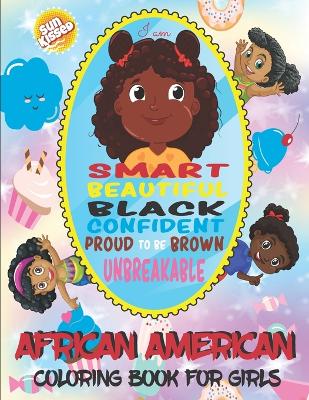 Book cover for African American Coloring Book For Girls