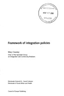 Book cover for Framwork of Integration Policies