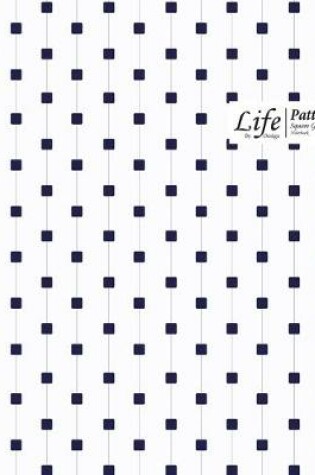 Cover of Cube Pattern Square Grid, Quad Ruled, Composition Notebook, 100 Sheets, Large Size 8 x 10 Inch Blue Dots Cover