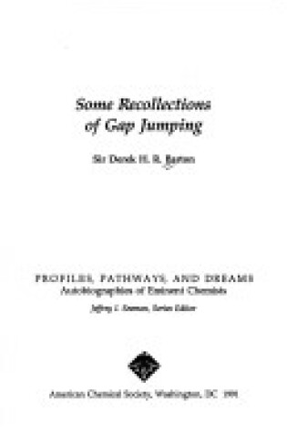 Cover of Some Recollections of Gap Jumping