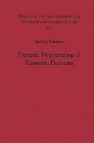 Cover of Dynamic Programming of Economic Decisions