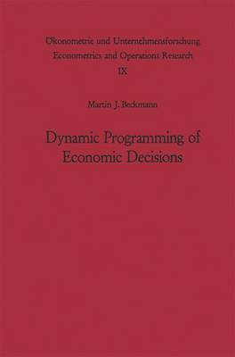 Book cover for Dynamic Programming of Economic Decisions